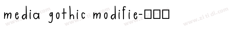 media gothic modifie字体转换